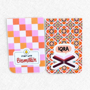 Magnetische boekenwijzers (2 stuks oranje)