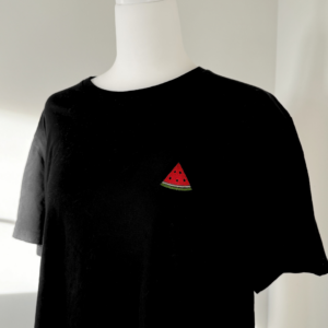 Watermeloen shirt - zwart